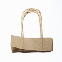 Wholesale craft paper bag handle ropes braided twisted rope handle for bags